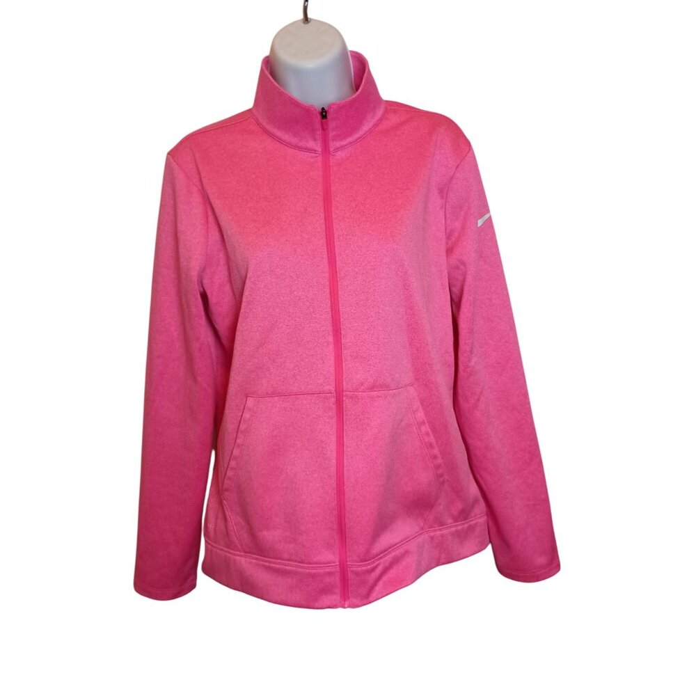 Nike Golf Dri-Fit Women's Long Sleeve Pink Full Zip Shirt Sz. M - Picture 2 of 9